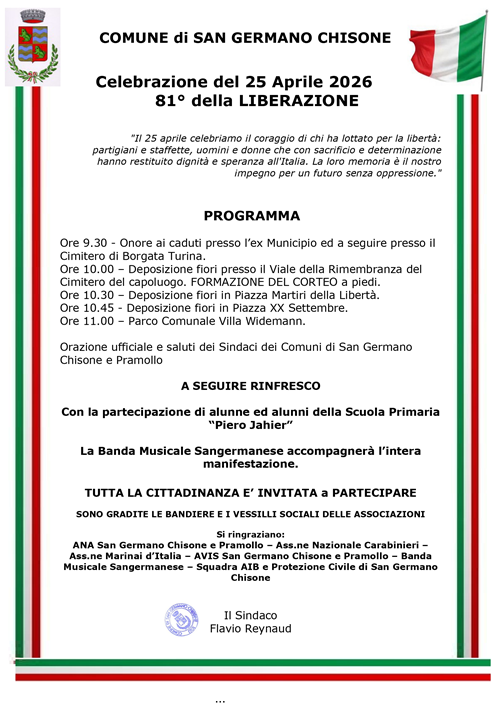 Celebrazione del XXV Aprile