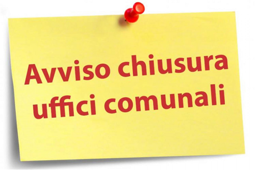 Avviso chiusura uffici